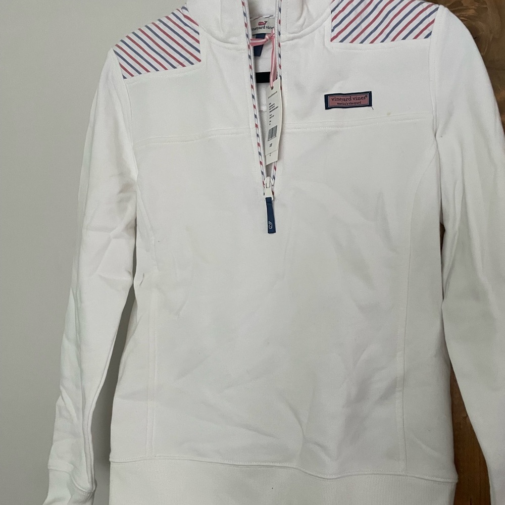 Women’s Vineyard Vines Firework Seersucker Shep Shirt Pullover XS - NWT